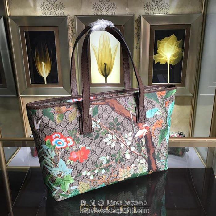 GUCCI 古馳女包 新款 211137 Supreme tote系列 女士手拎包 印花圖案單肩包 Gucci手提包